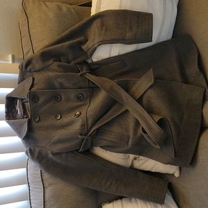 Liz Lange Maternity Grey belted pea coat